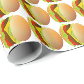 おいしいチーズバーガーのギフトラップ、食品愛好家のための ラッピングペーパー (ロールコーナー)