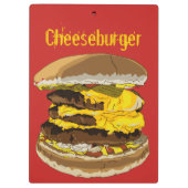 おいしいチーズバーガーのクリップボード クリップボード (裏面)