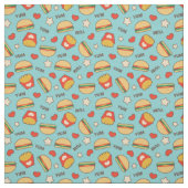 おいしいチーズバーガー及びフライドポテト ファブリック (見本)