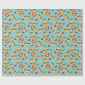 おいしいチーズバーガー及びフライドポテト ラッピングペーパー (フラット)