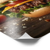 おいしいチーズバーガー フォトプリント            (角)