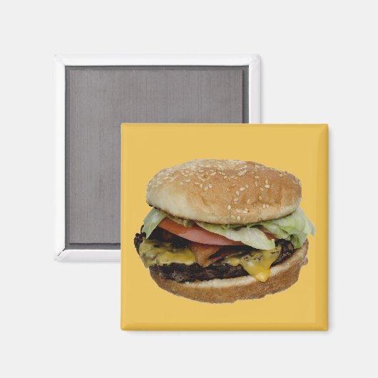 おいしいチーズバーガー マグネット (正面/裏面)