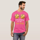 おいしいテニスボール 大人のユーモア テニス Tシャツ (正面フル)