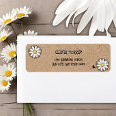 おいしいデイジーミニマリストクラフトベビーシャワー ラベル