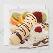 おいしいデザート誕生日パーティー 招待状 (裏面)