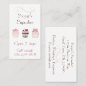 おいしいトリーオブカップケーキベーカリー名刺 名刺 (正面/裏面)
