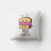 おいしいトーストおもしろいバターパン クッション (正面)