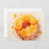 おいしいドーナツと砂糖グレーズ、トップビュー。 ポストカード (正面/裏面)