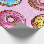 おいしいドーナツパターン ラッピングペーパー (角)