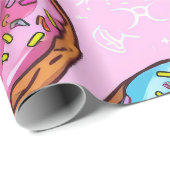 おいしいドーナツパターン ラッピングペーパー (ロールコーナー)