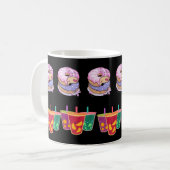 おいしいドーナツ&フルーツジュース喜び コーヒーマグカップ (正面左)