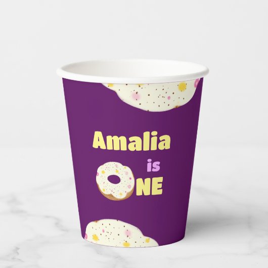 おいしいドーナツ 紙コップ (正面)