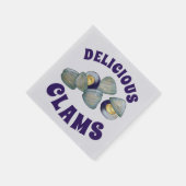 おいしいニューイングランドRI蒸しアサリのクラムクランベーク スタンダードカクテルナプキン (角)