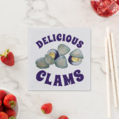 おいしいニューイングランドRI蒸しアサリのクラムクランベーク スタンダードカクテルナプキン (インサイチュ)