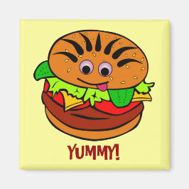 おいしいハンバーガー マグネット