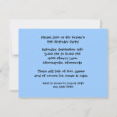 おいしいバナナスプリットの誕生日のパーティの招待状 招待状 (裏面)