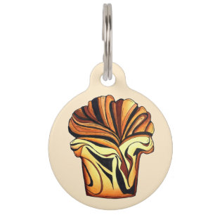 おいしいバブカチョコレートブレッドローフユダヤベーカリー ペット　ネームタグ