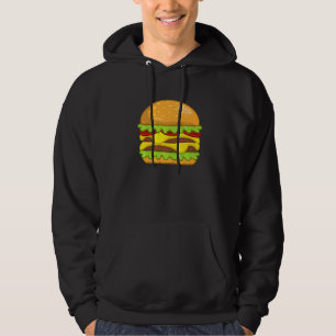 おいしいバーガーチーズバーガー食べ物グラップ パーカ
