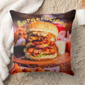おいしいバーガー クッション (ブランケット)