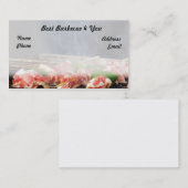 おいしいバーベキューで料理された肉焼串 名刺 (正面/裏面)