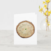 おいしいパイおもしろい誕生日カード カード (黄色い花)