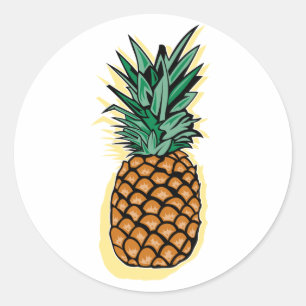 おいしいパイナップル ラウンドシール