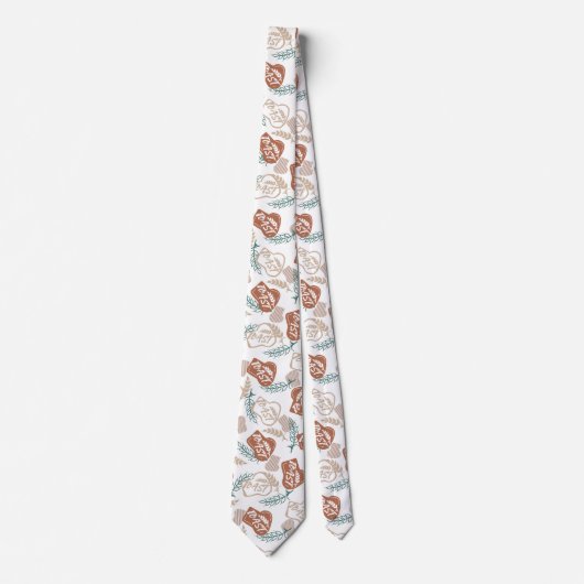 おいしいパンのトースト模様ネックタイ ネクタイ (正面)