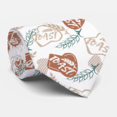 おいしいパンのトースト模様ネックタイ ネクタイ (ロール)