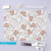 おいしいパンのトースト模様 薄葉紙 (クラフト)