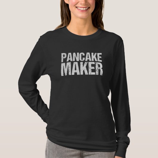 おいしいパンケーキメーカー朝食フーズPancake Ma Tシャツ (正面)