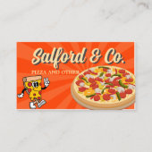おいしいピザ – カスタマイズとプロフェッショナル 名刺 (正面)