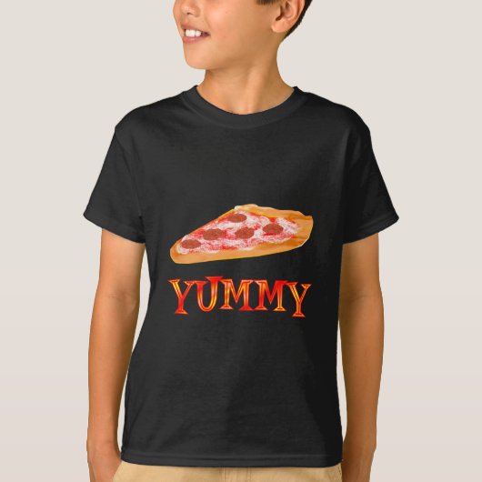 おいしいピザ Tシャツ (正面)