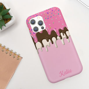 おいしいピンクのアイスクリームドリップ iPhone 11 ケース