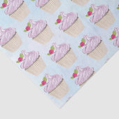 おいしいピンクのカップケーキベリーの上 薄葉紙 (詳細)
