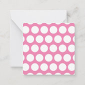 おいしいピンクケーキポップパーソナライズされたギフトカード ノートカード (裏面)