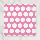 おいしいピンクケーキポップパーソナライズされたギフトメッセージカード フェイバータグ (裏面)