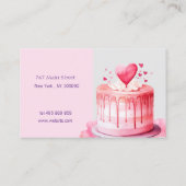おいしいピンクケーキ 名刺 (裏面)