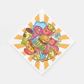 おいしいファストフード スタンダードランチョンナプキン (角)