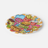 おいしいファストフード ペーパープレート (アングル)