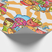 おいしいファストフード ラッピングペーパー (角)