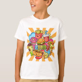 おいしいファストフード Tシャツ (正面)
