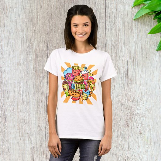 おいしいファストフード Tシャツ
