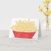 おいしいフフランスのァイスレトロファストフード カード (黄色い花)