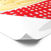 おいしいフフランスのァイスレトロファストフード ポスター (角)