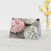 おいしいフラワーカップケーキ カード (黄色い花)