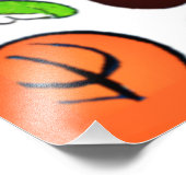 おいしいフルーツ柄のデザイン フォトプリント            (角)