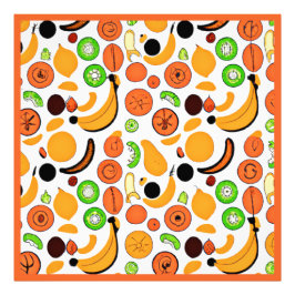 おいしいフルーツ柄のデザイン フォトプリント           