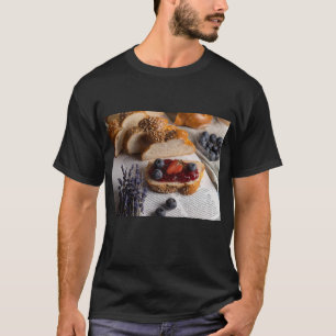 おいしいフルーツ&ジャムパンプリント Tシャツ