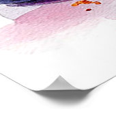 おいしいブルーベリーチーズケーキとシロップ ポスター (角)