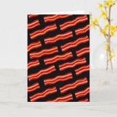 おいしいベーコンストリップパターン カード (黄色い花)